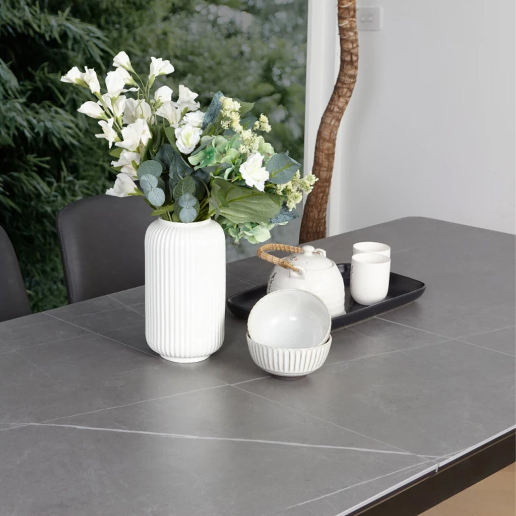 Nikita Extension Dining Table 1400 EXT to 1800-Bulgarian Grey