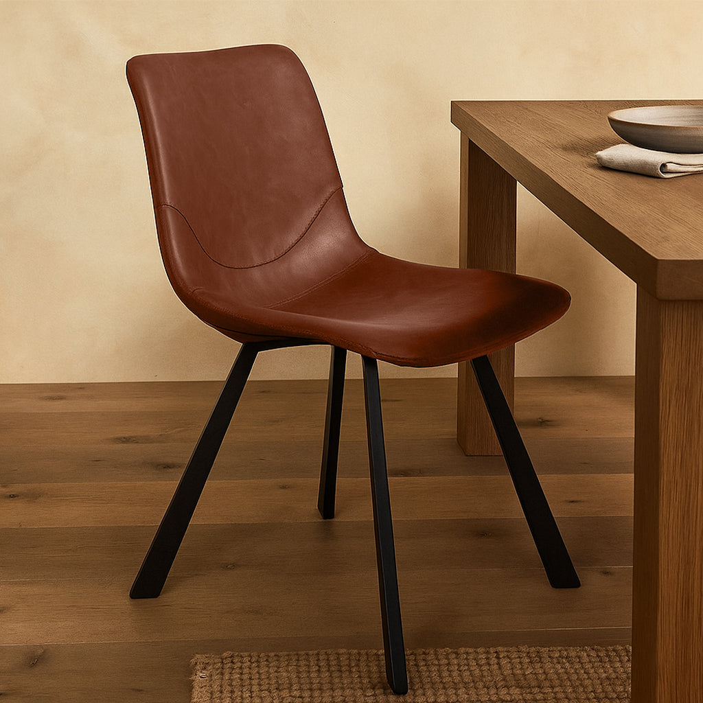 Colin Dining Chair-Cognac