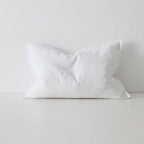 Como Rectangular Linen Cushion 60cm x 40cm-Snow