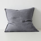 Como European Linen Cushion 60cm x 60cm-Smoke
