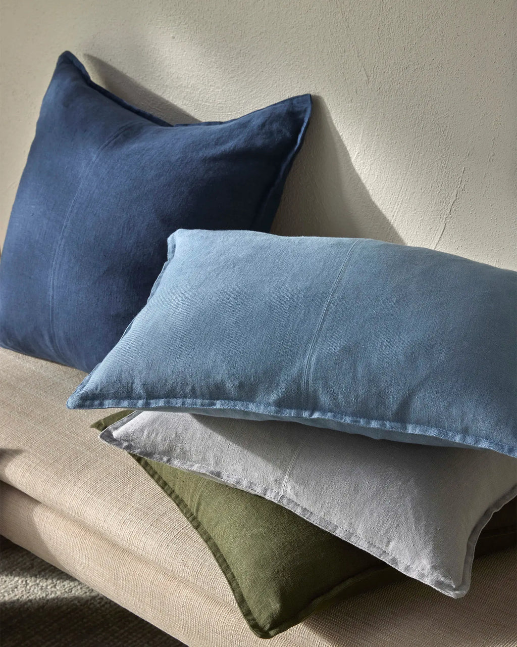 Como Rectangular Linen Cushion 60cm x 40cm-Horizon