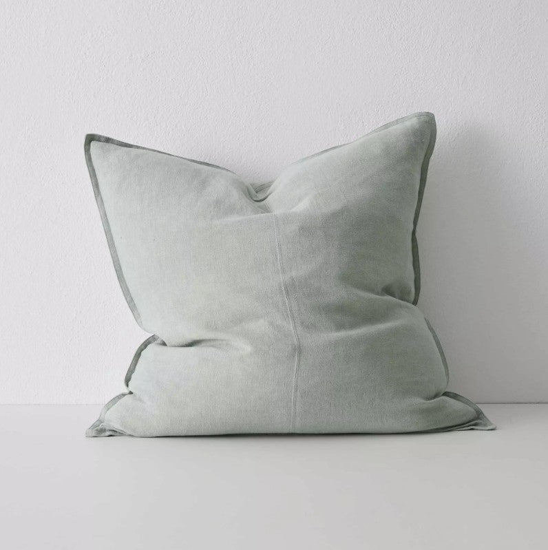 Como European Linen Cushion 60cm x 60cm-Laurel