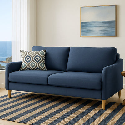 Converse 2.5 Seater Fabric Sofa-Denim hover image