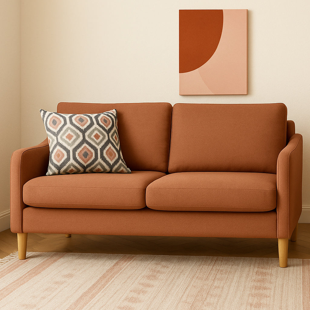 Converse 2 Piece Sofa Set 2.5 Seater and 2 Seater-Coral