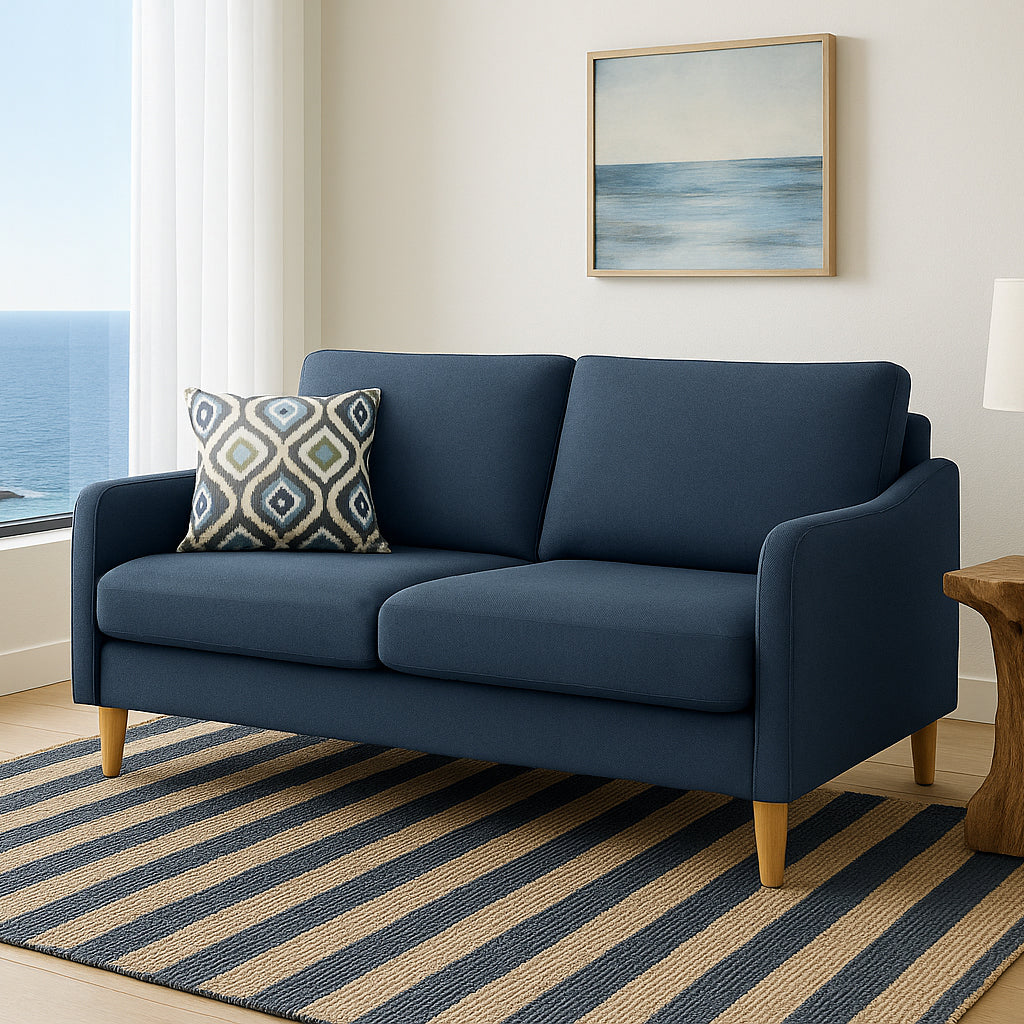 Converse 2 Piece Sofa Set 2.5 Seater and 2 Seater-Denim