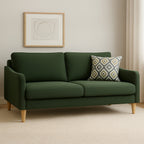 Converse 2 Seater Fabric Sofa-Forest