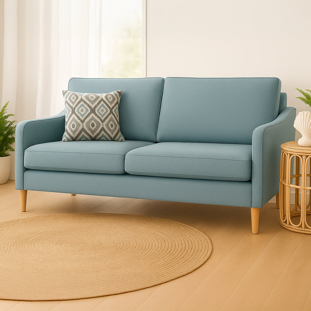 Converse 2 Seater Fabric Sofa-Cool Mint