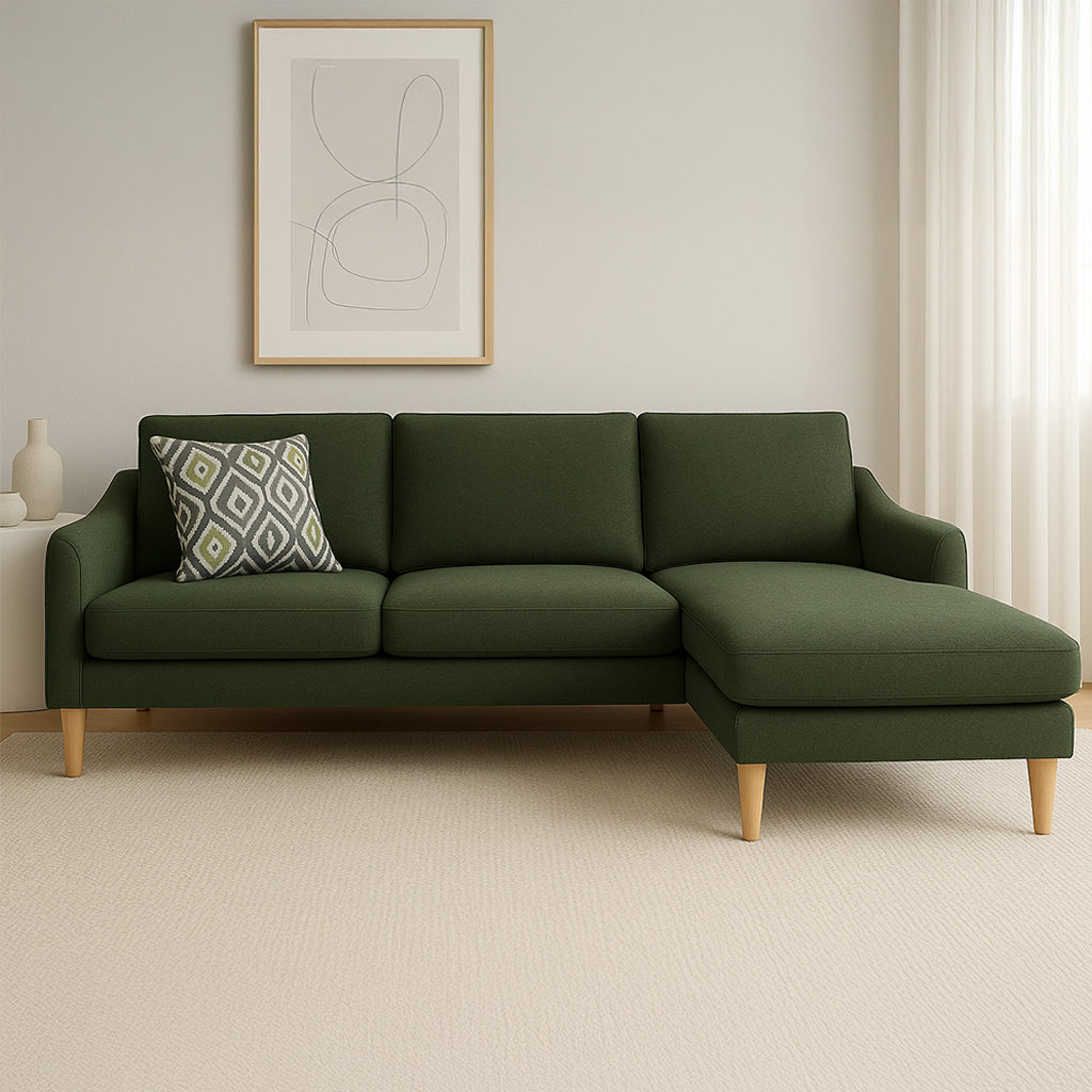 Converse 3 Seater Fabric Sofa with Reversible Chaise