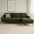 Converse 3 Seater Fabric Sofa with Reversible Chaise