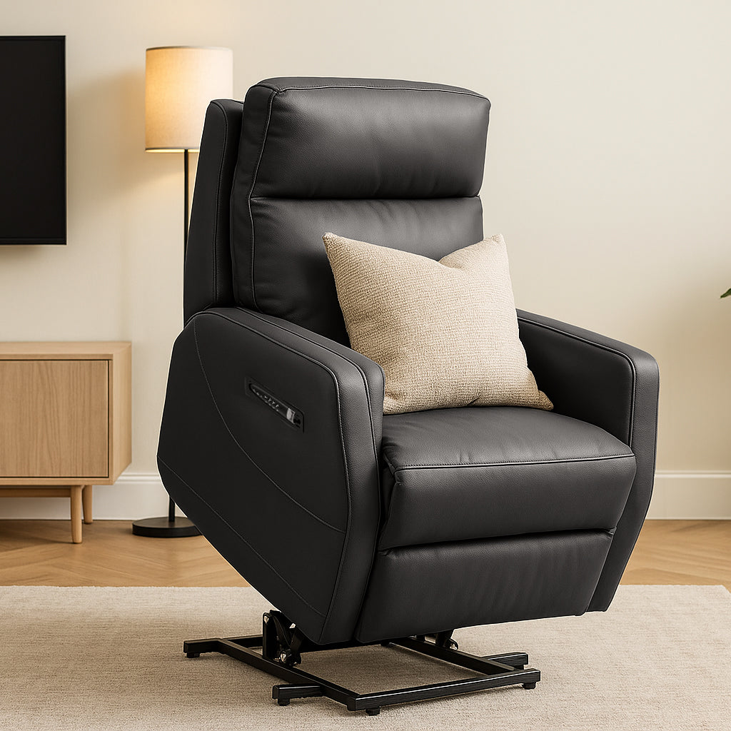 Cosmo Leather Lift Chair-Black