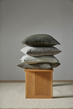 Como European Linen Cushion 60cm x 60cm-Khaki