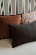 Como Square Linen Cushion 50cm x50cm-Henna