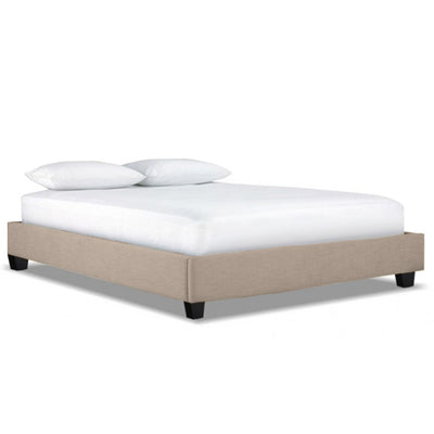 Deluxe Slat Base 3 Sides Queen Size-Mink