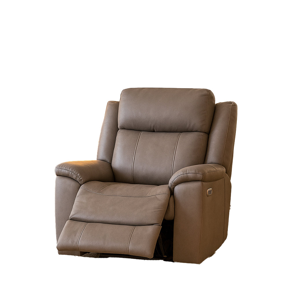 Donnington Leather Power Recliner Triple Motor-Platinum