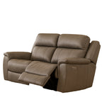 Donington 2 Seater Leather Power Recliner Triple Motor-Platinum