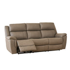 Donington 3 Seater Leather Power Recliner Triple Motor-Platinum