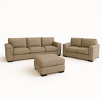 Hudson Fabric Sofa Set 3.5 Seater+2 Seater+Ottoman-Driftwood