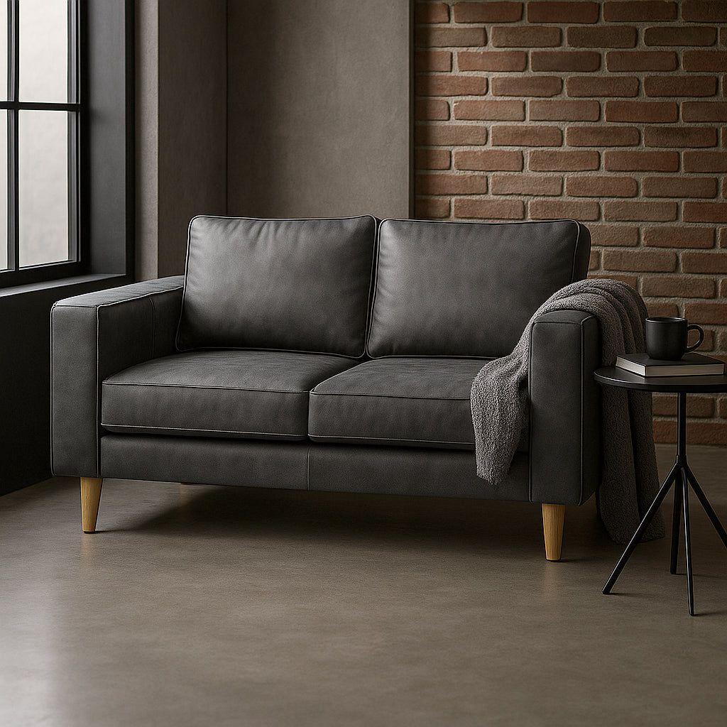 Edgecliff 2 Seater Fabric Sofa-Slate