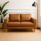 Edgecliff 2 Seater Fabric Sofa-Tan