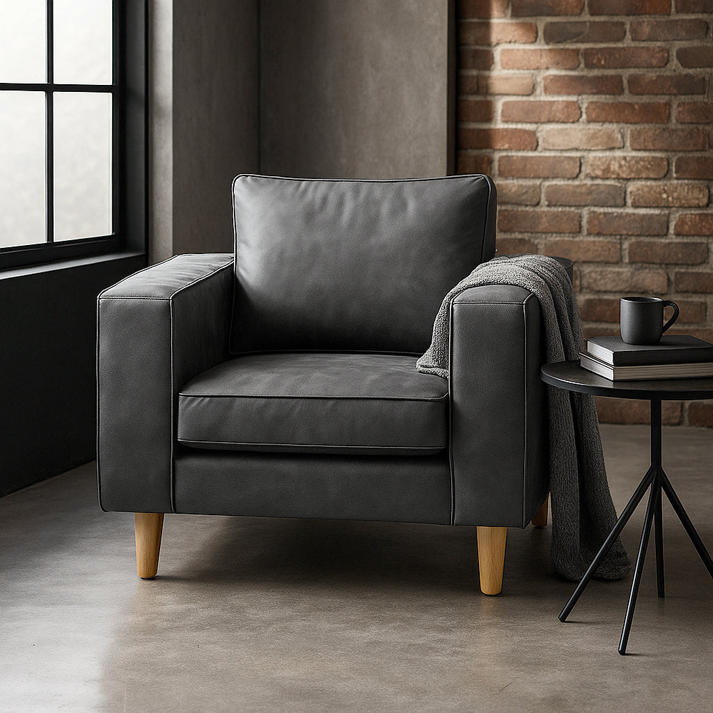 Edgecliff Fabric Armchair-Slate