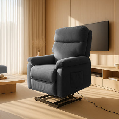 Eliza Fabric Lift Chair-Onyx hover image