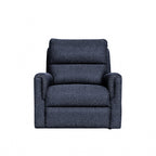 Erina 3 Piece Fabric Sofa Set with Manual Recliners-Navy