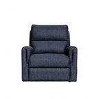 Erina Fabric Manual Recliner-Navy
