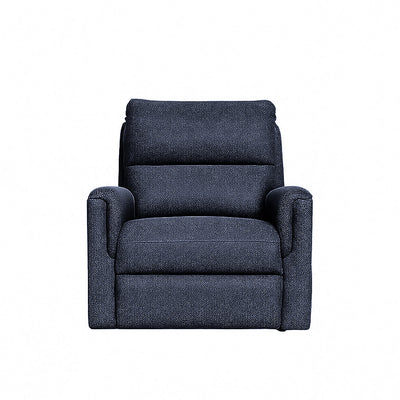Erina Fabric Manual Recliner-Navy