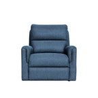 Erina Fabric Manual Recliner-Sapphire