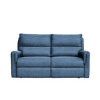 Erina 3 Piece Fabric Sofa Set with Manual Recliners-Sapphire