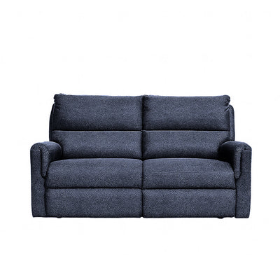 Erina 2 Seater Fabric Sofa with Console Table-Navy