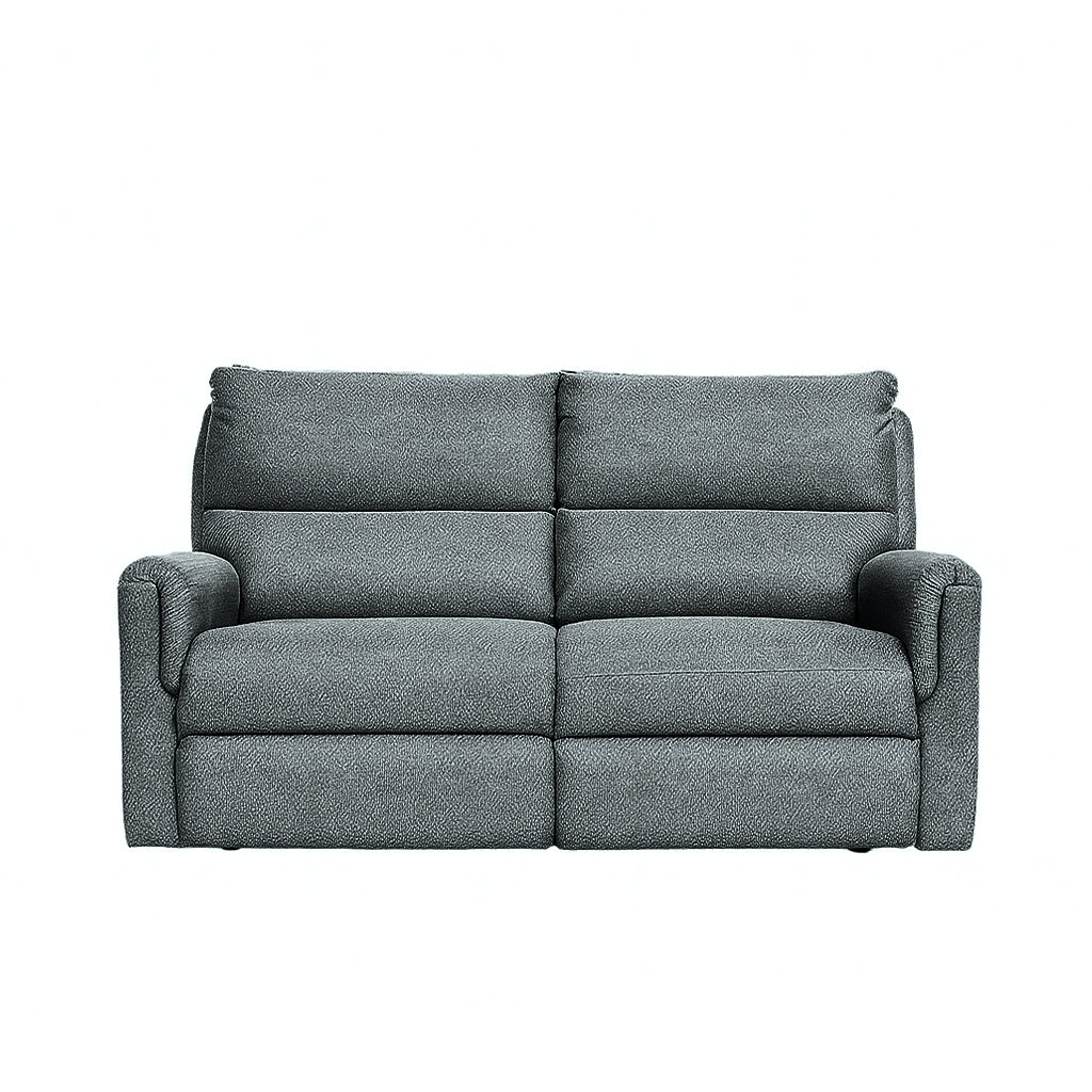 Erina 3 Piece Fabric Sofa Set with Power Recliners-Slate