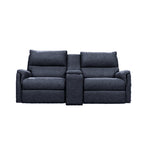 Erina 2 Seater Fabric Power Recliner with Console