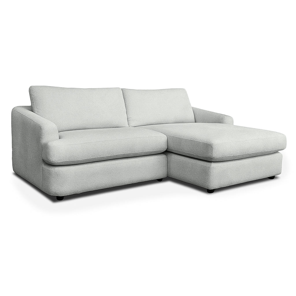 Esperance Fabric 2 Seater with Small Chaise-Marble