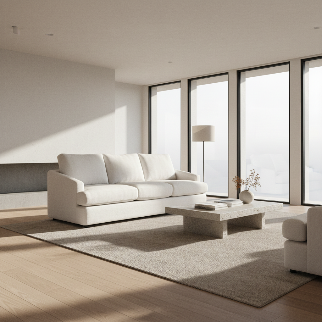 Esperance 3 Seater Fabric Sofa-Glacier