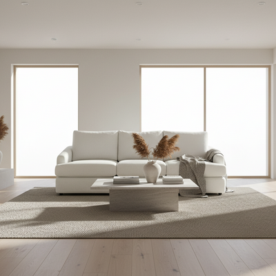 Esperance 3 Seater Fabric Sofa-Pumice hover image