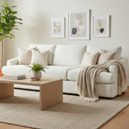 Esperance 3.5 Seater Fabric Sofa-Pumice