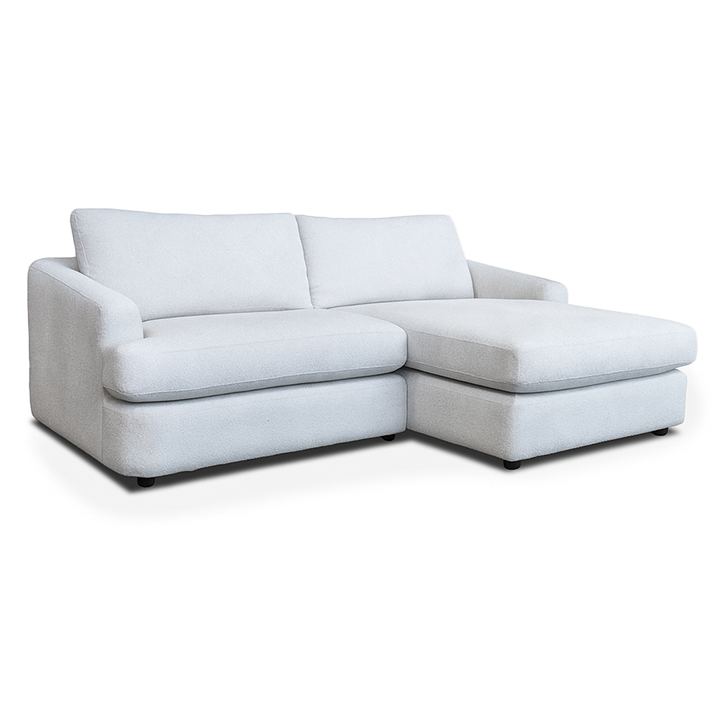 Esperance Fabric 2.5 Seater with Medium Chaise-Glacier