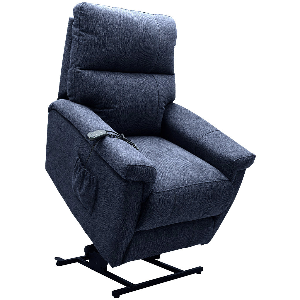 Lazboy Ethan Fabric Bronze Power Lift Chair-Twilight