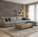 Evie 4 Seater plus Ottoman-Moon Mist