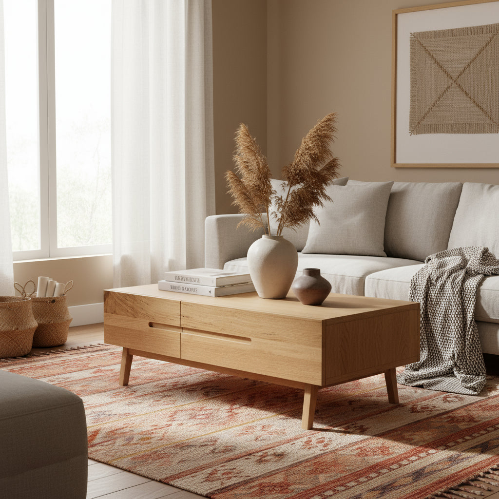 Evolve Coffee Table-Clear Lacquer