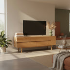 Evolve Entertainment Unit-Clear Lacquer