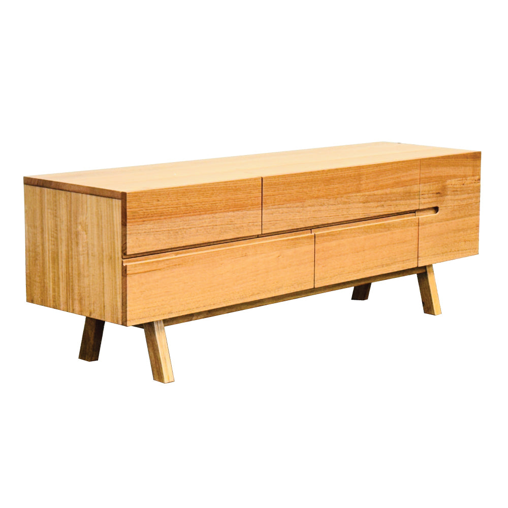 Evolve Entertainment Unit-Clear Lacquer