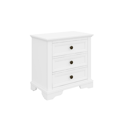 Sala 3 drawer Bedside-White