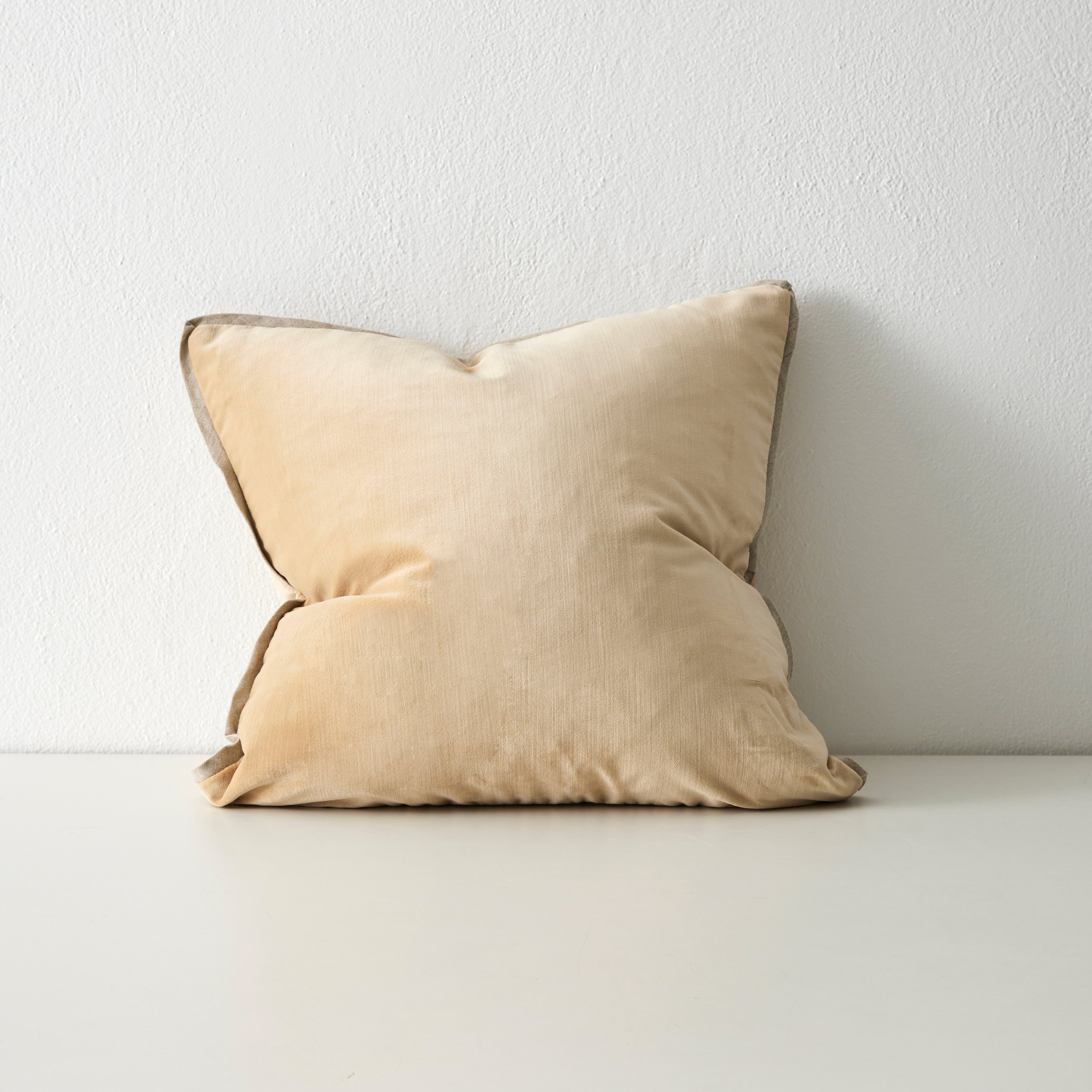 Francesca Cushion 50cm x 50cm-Mustard