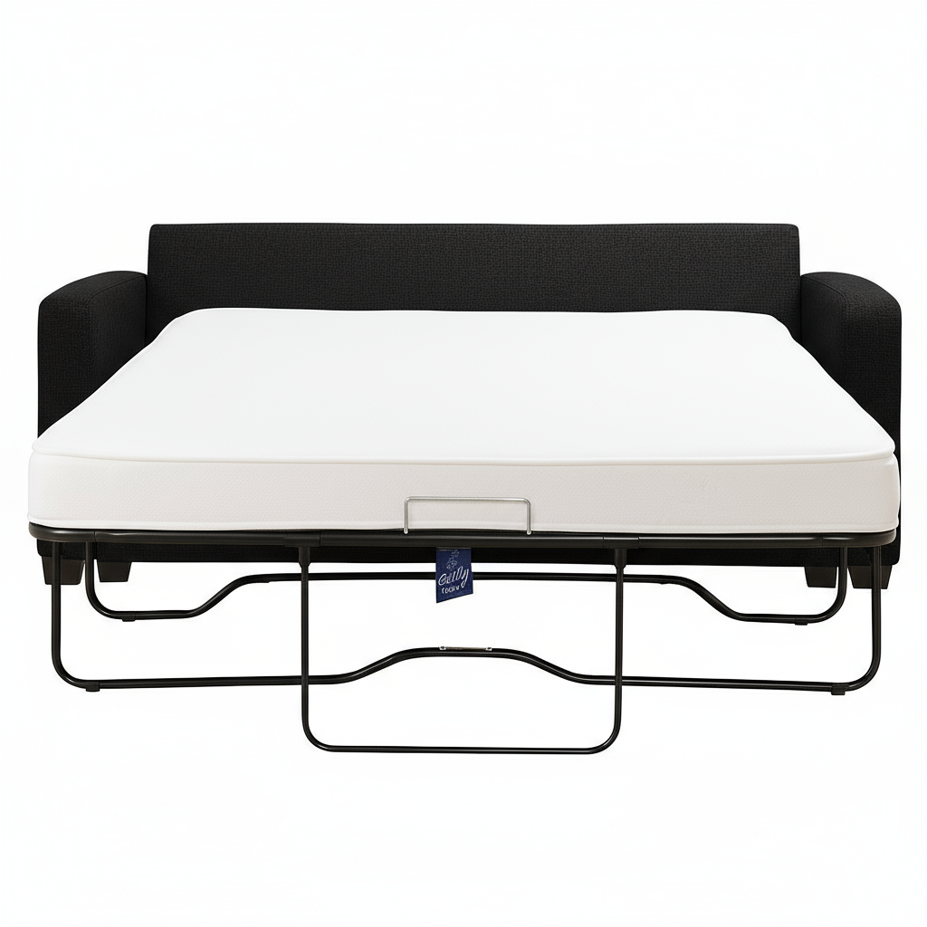 Frankie 3 Seater Reversible Chaise with Queen Sofabed–Grey