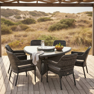 Fremont Outdoor 7 Piece Dining Set-Castle Grey hover image
