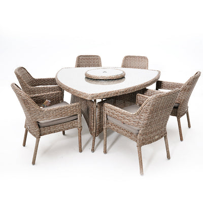 Fremont 7PC Dining Marina Taupe Cushion