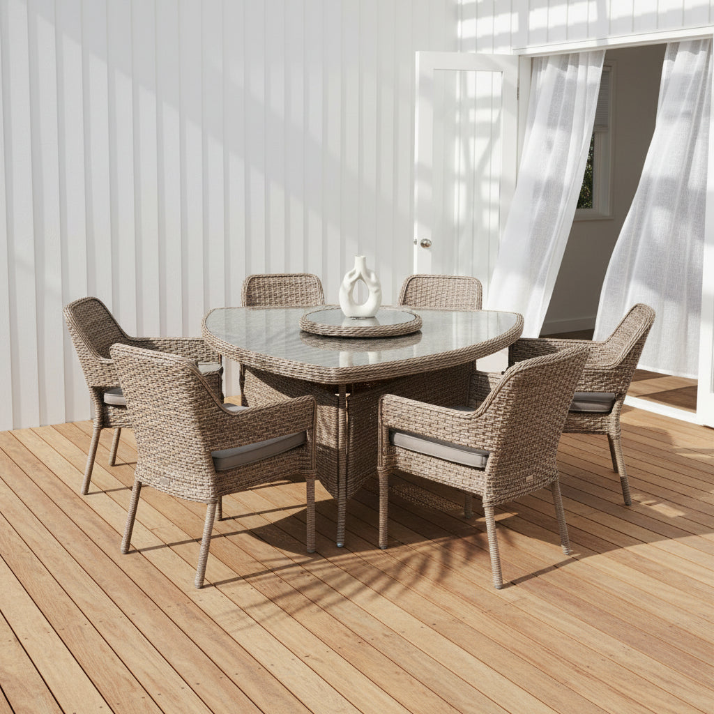 Fremont 7PC Dining Marina Taupe Cushion