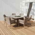 Fremont 7PC Dining Marina Taupe Cushion